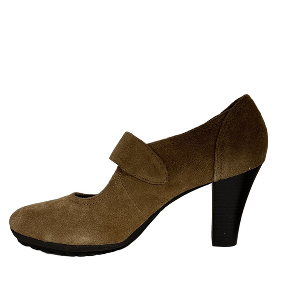 Aerosoles Heelrest Tan Suede Mary Jane Pumps – Size 10M - Picture 5 of 13